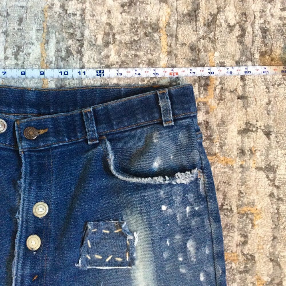 VINTAGE LEVI’S DISTRESSED PRAIRIE JEANS! SZ L - Picture 9 of 12